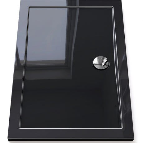 Glasvilla Design – Plato de ducha acrílico rectangular Faro (70–140 cm), montaje a ras de suelo