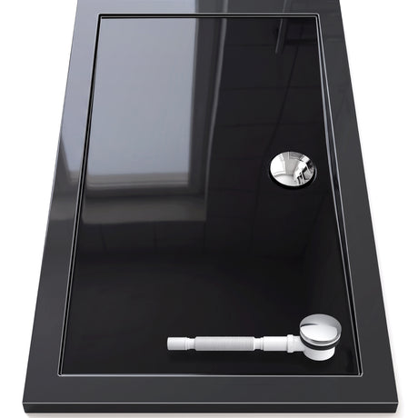 Glasvilla Design – Plato de ducha acrílico rectangular Faro (70–140 cm), montaje a ras de suelo
