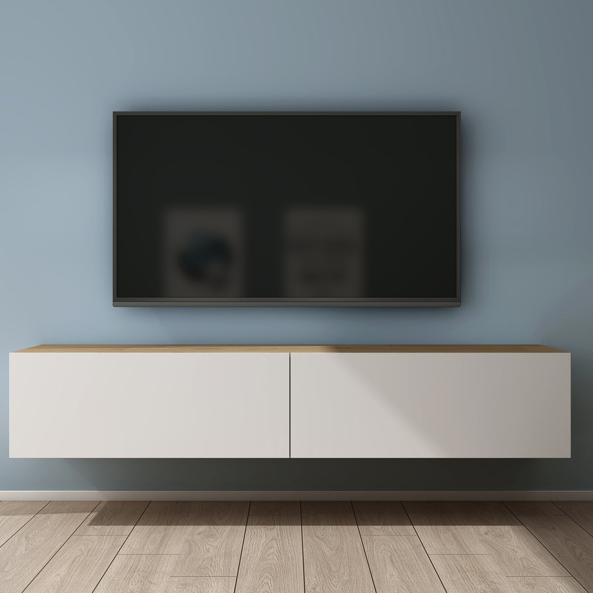 glasvilla Table TV Meuble TV Poignée Dissimulée avec Fermeture en Douceur Meuble Mural Bas pour Salon Fernsehschrank02