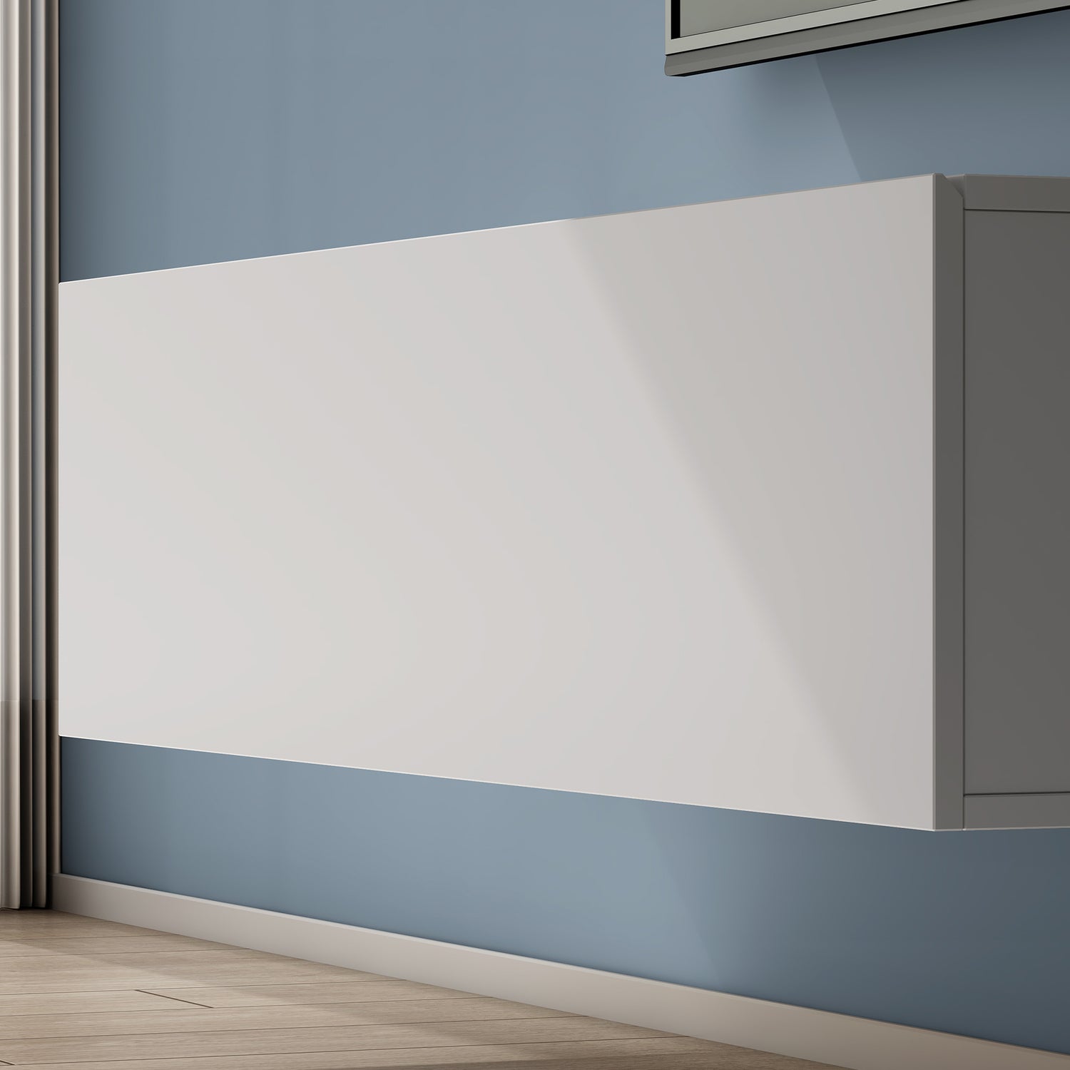 Table TV glasvilla Meuble TV Meuble TV Poignée dissimulée avec fermeture en douceur Meuble mural bas pour salon Meuble TV02