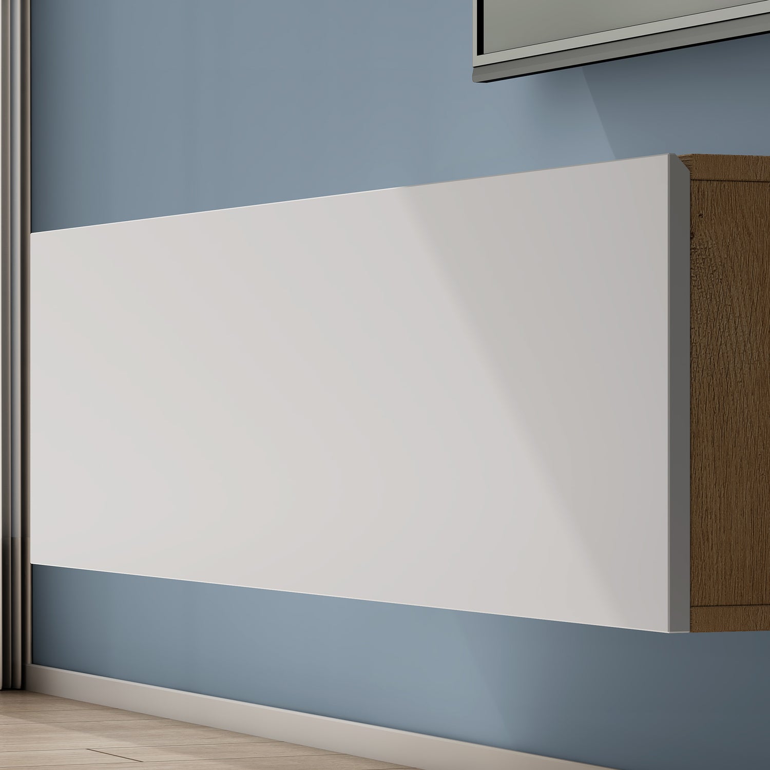 Table TV glasvilla Meuble TV Meuble TV Poignée dissimulée avec fermeture en douceur Meuble mural bas pour salon Meuble TV02