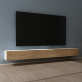 glasvilla Table TV Meuble TV Poignée Dissimulée avec Fermeture en Douceur Meuble Mural Bas pour Salon Fernsehschrank02
