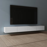 glasvilla Table TV Meuble TV Poignée Dissimulée avec Fermeture en Douceur Meuble Mural Bas pour Salon Fernsehschrank02