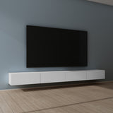 glasvilla Table TV Meuble TV Poignée Dissimulée avec Fermeture en Douceur Meuble Mural Bas pour Salon Fernsehschrank02