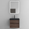 Ensemble de meubles de salle de bain Glasvilla Meuble de salle de bain Meuble sous-vasque 2 tiroirs avec fermeture en douceur avec lavabo en anthracite mat en fonte minérale Rimo