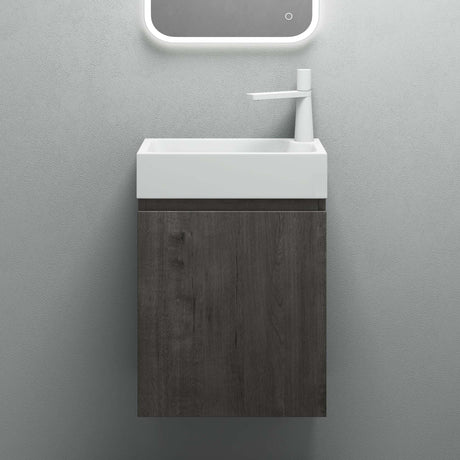 Ensemble de meubles de salle de bain Glasvilla Meubles de salle de bain composés d'un lavabo blanc et d'un meuble sous-vasque LTH : 46x26x63cm Pisa02