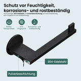 glasvilla Porta Carta Igienica in Acciaio Inossidabile 304, Portarotolo Carta Igienica Moderna per Bagno e Toilette, Lino-02+03+04