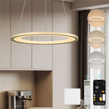 glasvilla Pendelleuchte Esstisch, LED Hängelampe, stufenlos dimmbar 3000K–6000K, höhenverstellbare Esstischlampe mit Fernbedienung & Wandschalter Luvina01