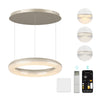 glasvilla Suspension de table à manger, Lampe suspendue LED moderne, intensité réglable en continu 3000K–6000K, lampe de table à manger design réglable en hauteur avec télécommande et interrupteur mural, Luvina03