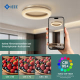 glasvilla Suspension de table à manger, Lampe suspendue LED moderne, intensité réglable en continu 3000K–6000K, lampe de table à manger design réglable en hauteur avec télécommande et interrupteur mural, Luvina03