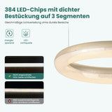glasvilla Lampadario Sospensione, Lampada 3000-6000K con Filo 170 CM, Altezza Regolabile, Lampada da Soffitto a Sospensione per Camera da Letto, Cucina e Soggiorno, Luvina03