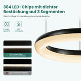 glasvilla Suspension de table à manger, Lampe suspendue LED moderne, intensité réglable en continu 3000K–6000K, lampe de table à manger design réglable en hauteur avec télécommande et interrupteur mural, Luvina03