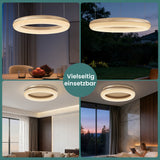 glasvilla Suspension de table à manger, Lampe suspendue LED moderne, intensité réglable en continu 3000K–6000K, lampe de table à manger design réglable en hauteur avec télécommande et interrupteur mural, Luvina03
