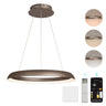 glasvilla Suspension Luminaire de Salle à Manger, Lampe Suspendue LED Moderne, Intensité Variable en Continu 3000K–6000K, Lampe de Table à Manger Design 20W Réglable en Hauteur avec Télécommande & Interrupteur Mural, Luvina04