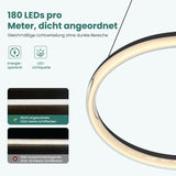 glasvilla Mai & Mai Pendelleuchte Esstisch, LED Moderne Hängelampe, stufenlos dimmbar 3000K–6000K, höhenverstellbare Design Esstischlampe mit Fernbedienung & Wandschalter, Luvina05