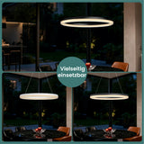 glasvilla Mai & Mai Pendelleuchte Esstisch, LED Moderne Hängelampe, stufenlos dimmbar 3000K–6000K, höhenverstellbare Design Esstischlampe mit Fernbedienung & Wandschalter, Luvina05