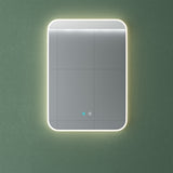 glasvilla Specchio da Bagno Appeso Specchio a LED con Interruttore Touch Specchio da Parete per Il Trucco Anti-Appannamento