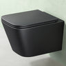 glasvilla Hänge WC Spülrandlos mit WC Sitz, Wand WC Toiletten mit Absenkautomatik aus Keramik, für Gäste, wc mit Nano Beschichtung, inkl. Soft-close,Aachen112