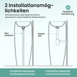 glasvilla Design Standwaschbecken freistehend Col32 aus Mineralguss Waschtisch Standwaschbecken