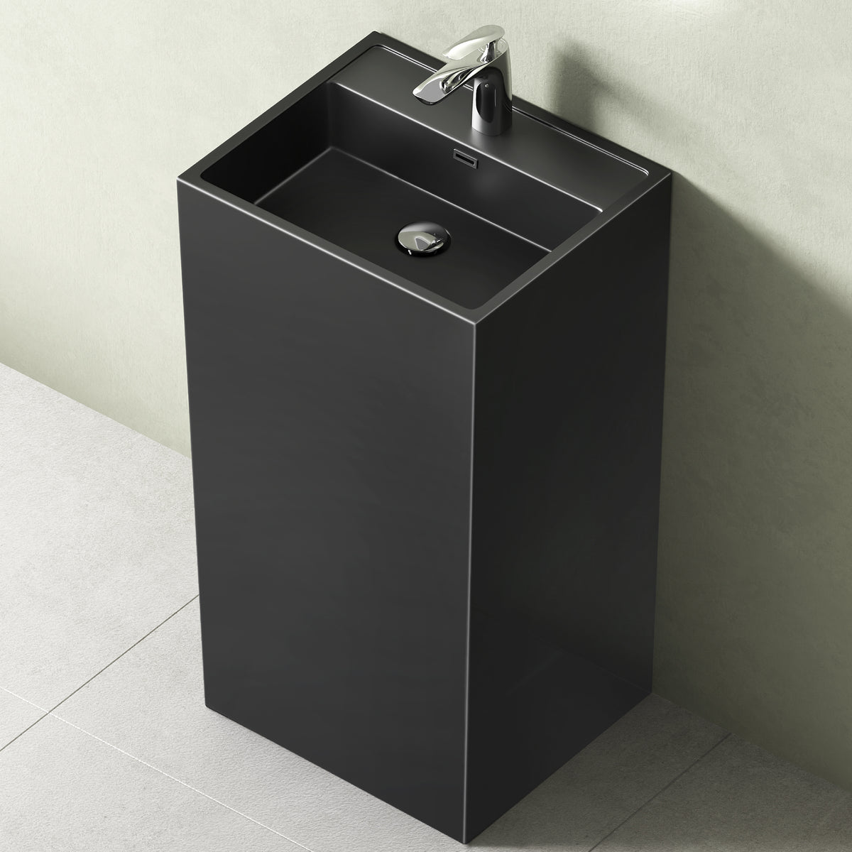lavabo de diseño glasvilla freestanding Col34 de mineral compuesto