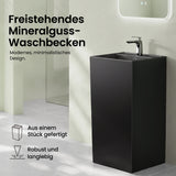 lavabo de diseño glasvilla freestanding Col34 de mineral compuesto