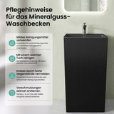 lavabo de diseño glasvilla freestanding Col34 de mineral compuesto