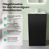 lavabo de diseño glasvilla freestanding Col34 de mineral compuesto