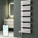 glasvilla Badheizkörper,mit Heizstab Badheizung,Handtuchheizkörper mit Seitenanschluss, Handtuchwärmer mit Heizstab 600W/900W, App-Steuerung, Thermostat und Timerfunktion,‎FN con Heizstab-03