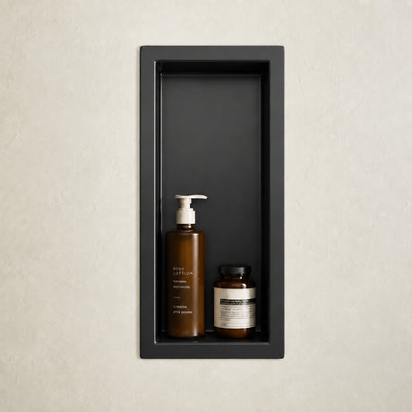 Niche de douche Glasvilla, niche murale de salle de bain, étagère de douche en acier inoxydable carrelable, montage facile