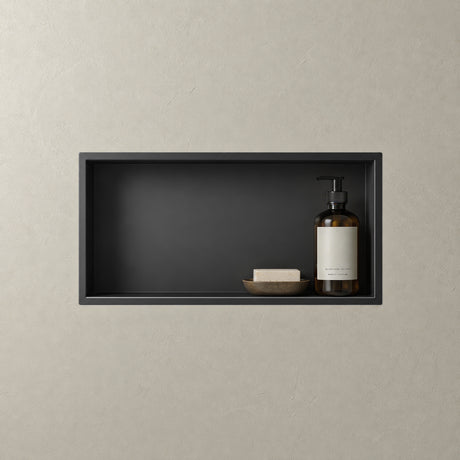 Niche de douche Glasvilla, niche murale de salle de bain, étagère de douche en acier inoxydable carrelable, montage facile