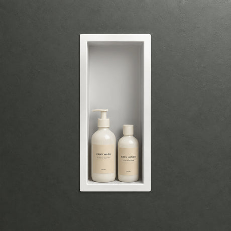Niche de douche Glasvilla, niche murale de salle de bain, étagère de douche en acier inoxydable carrelable, montage facile