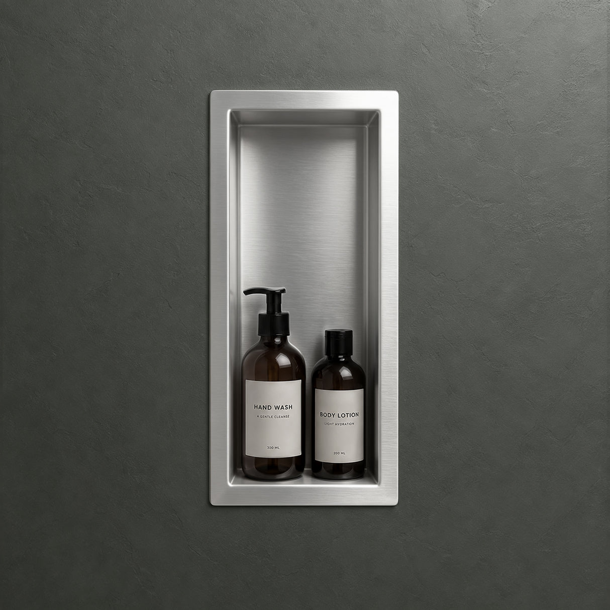 Niche de douche Glasvilla, niche murale de salle de bain, étagère de douche en acier inoxydable carrelable, montage facile
