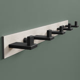 glasvilla Kleiderhaken Wandgarderobe Wandhaken aus Edelstahl Garderobenleiste Garderobenhaken Stalo-06+Stalo-07