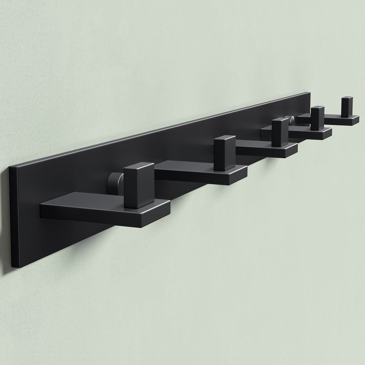 glasvilla Kleiderhaken Wandgarderobe Wandhaken aus Edelstahl Garderobenleiste Garderobenhaken Stalo-06+Stalo-07