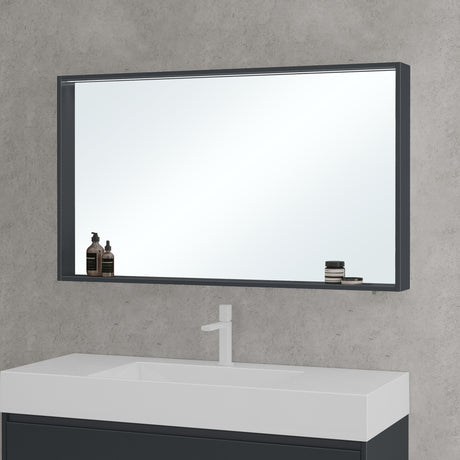Armoire de toilette avec portes miroir Glasvilla, armoire de salle de bain murale, miroir de salle de bain, armoire miroir-02