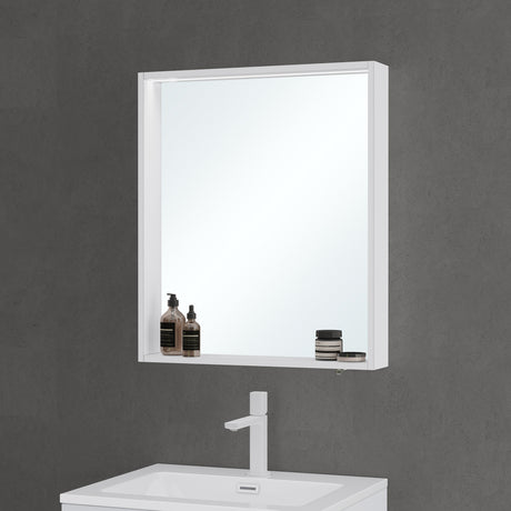 Armoire de toilette avec portes miroir Glasvilla, armoire de salle de bain murale, miroir de salle de bain, armoire miroir-02