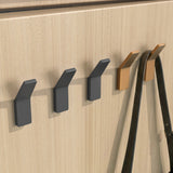 glasvilla Kleiderhaken Garderobenhaken 4 Stück, Wandhaken zum Bohren oder Kleben für Schlafzimmer, Badezimmer, Kleiderschrank, Wohnzimmer Stalo-13