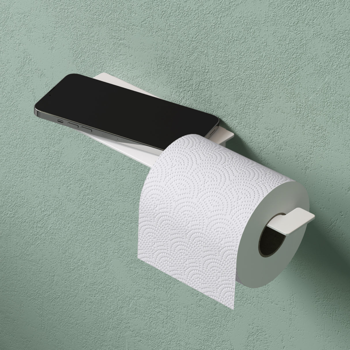 glasvilla Toilettenpapierhalter Klopapierhalter WC aus Edelstahl, Toilettenpapier Halterung Rollenhalter Lino-01