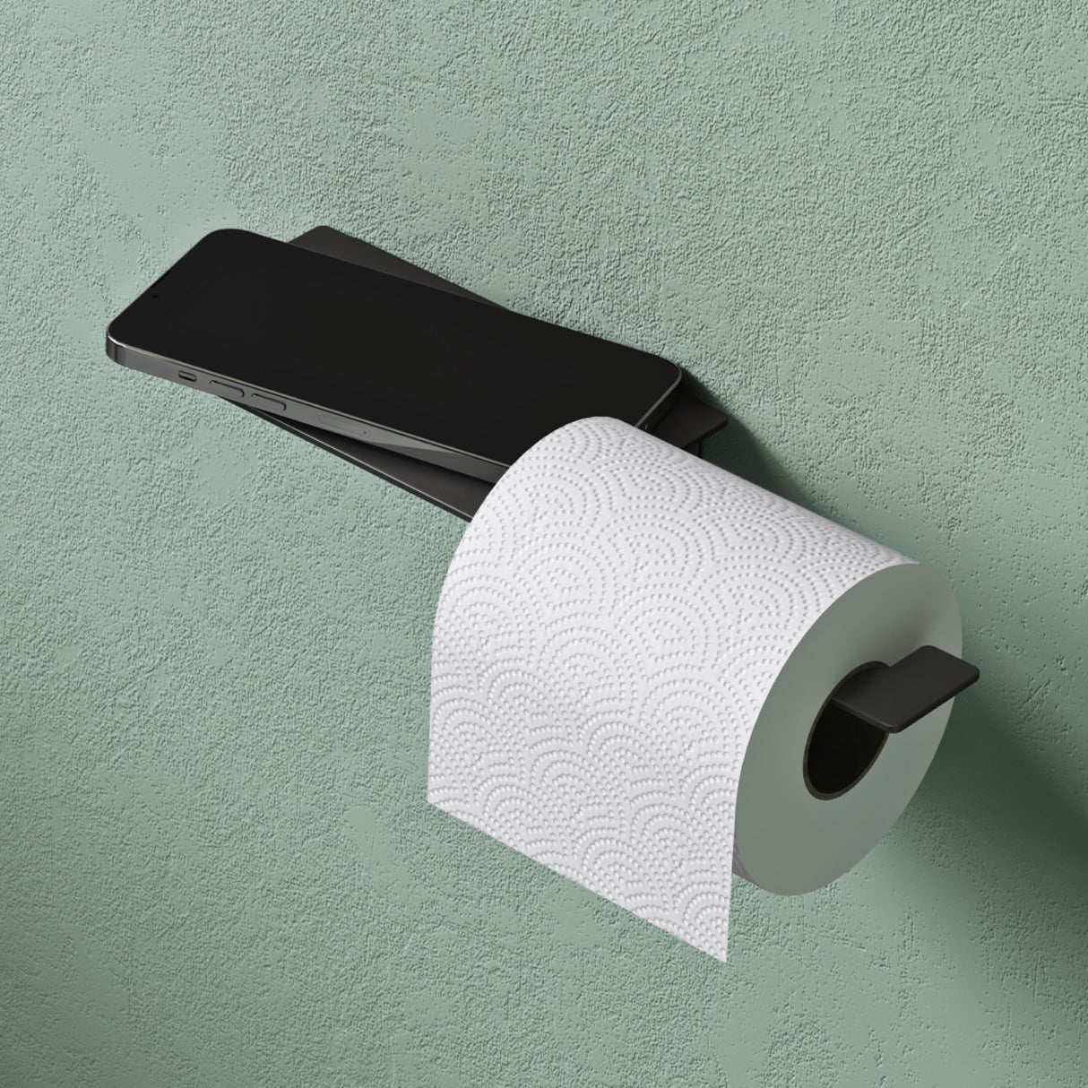 glasvilla Toilettenpapierhalter Klopapierhalter WC aus Edelstahl, Toilettenpapier Halterung Rollenhalter Lino-01
