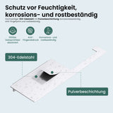 glasvilla Toilettenpapierhalter Klopapierhalter WC aus Edelstahl, Toilettenpapier Halterung Rollenhalter Lino-01