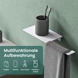 glasvilla Toilettenpapierhalter Klopapierhalter WC aus Edelstahl, Toilettenpapier Halterung Rollenhalter Lino-01