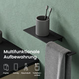 glasvilla Toilettenpapierhalter Klopapierhalter WC aus Edelstahl, Toilettenpapier Halterung Rollenhalter Lino-01