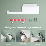 glasvilla Toilettenpapierhalter Klopapierhalter WC aus Edelstahl, Toilettenpapier Halterung Rollenhalter Lino-01