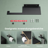 glasvilla Toilettenpapierhalter Klopapierhalter WC aus Edelstahl, Toilettenpapier Halterung Rollenhalter Lino-01