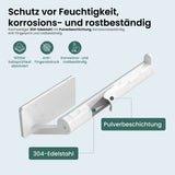 glasvilla Toilettenpapierhalter Klopapierhalter WC aus Edelstahl, Toilettenpapier Halterung Rollenhalter Lino-02+03+04