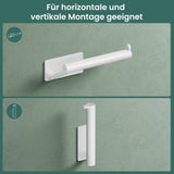 glasvilla Toilettenpapierhalter Klopapierhalter WC aus Edelstahl, Toilettenpapier Halterung Rollenhalter Lino-02+03+04