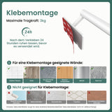 glasvilla Toilettenpapierhalter Klopapierhalter WC aus Edelstahl, Toilettenpapier Halterung Rollenhalter Lino-02+03+04