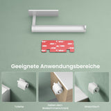 glasvilla Toilettenpapierhalter Klopapierhalter WC aus Edelstahl, Toilettenpapier Halterung Rollenhalter Lino-02+03+04