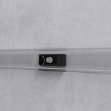 glasvilla Glasschiebetür komplettset,  Griffart: Stangengriff, 25 mm Wandabstand, inkl. Soft-Close, 8mm ESG-Sicherheitsglas Amalfi Schwarz