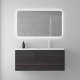 Ensemble de meubles de salle de bain Glasvilla, meuble sous-vasque de 120 cm, meuble sous-vasque avec meuble bas à fermeture amortie, 4 tiroirs, meuble de salle de bain Moment